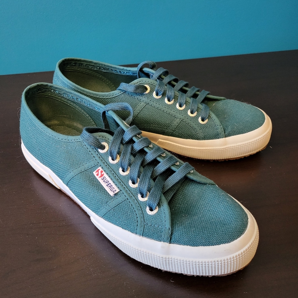 Superga 2750 Cotu Classic Sneakers in Green Teal